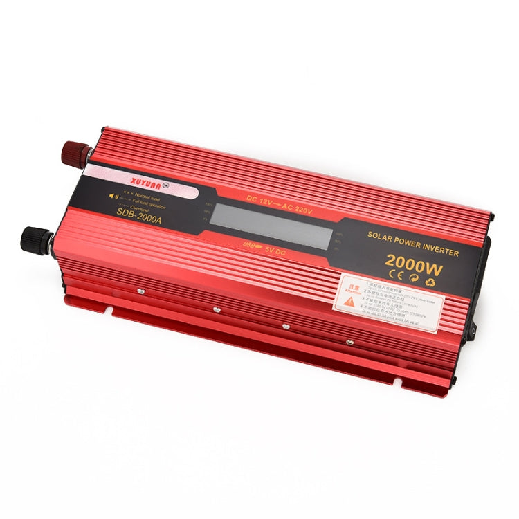 XUYUAN 2000W Car Battery Inverter with LCD Display