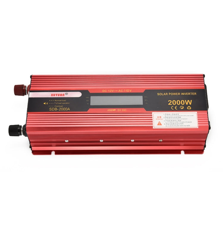 XUYUAN 2000W Car Battery Inverter with LCD Display