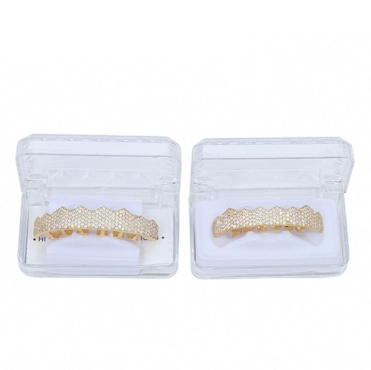 Hip-HopGold-Plated Micro-Inlaid Zircon 8 Gold Braces My Store