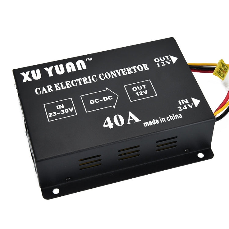 XUYUAN 480W Step-Down Converter 24V to 12V 40A Automotive DC Power Buck Converter