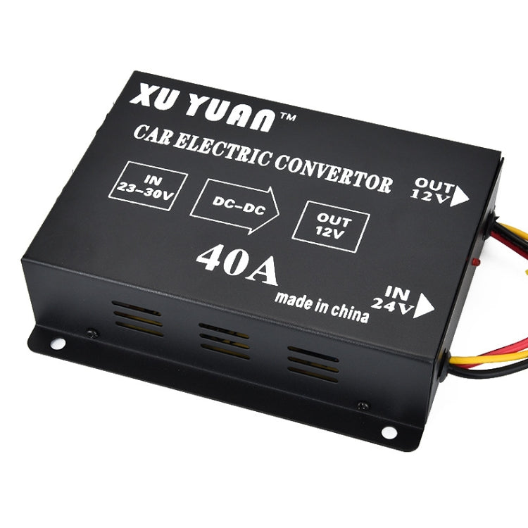 XUYUAN 480W Step-Down Converter 24V to 12V 40A Automotive DC Power Buck Converter