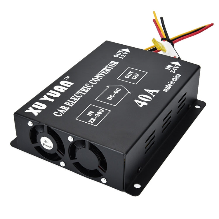 XUYUAN 480W Step-Down Converter 24V to 12V 40A Automotive DC Power Buck Converter