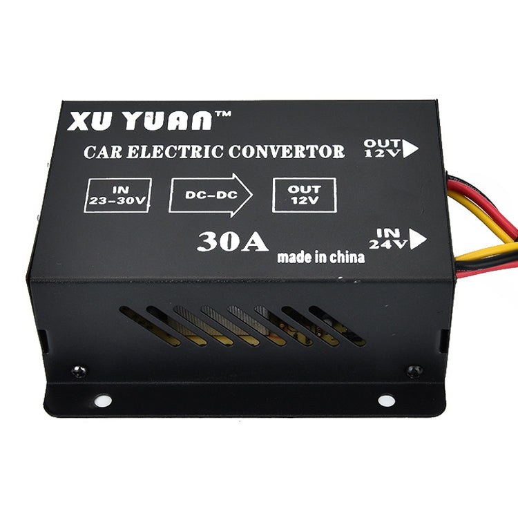 XUYUAN 380W Step-Down Converter 24V to 12V 30A Automotive DC Power Buck Converter