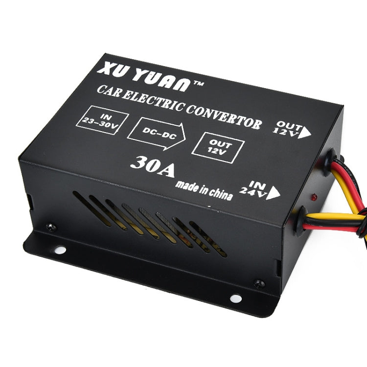 XUYUAN 380W Step-Down Converter 24V to 12V 30A Automotive DC Power Buck Converter