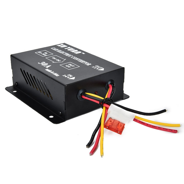 XUYUAN 380W Step-Down Converter 24V to 12V 30A Automotive DC Power Buck Converter