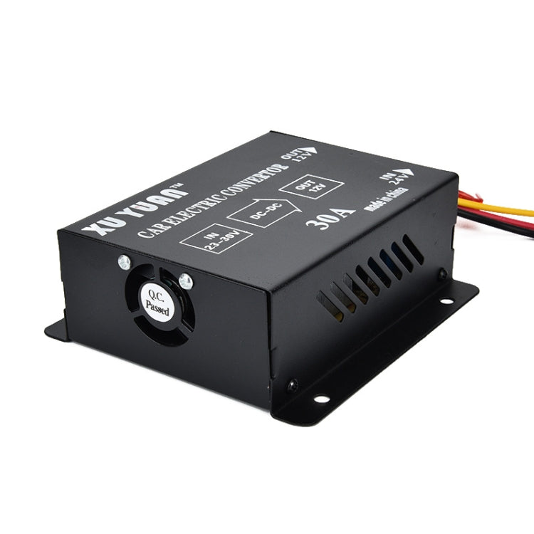 XUYUAN 380W Step-Down Converter 24V to 12V 30A Automotive DC Power Buck Converter