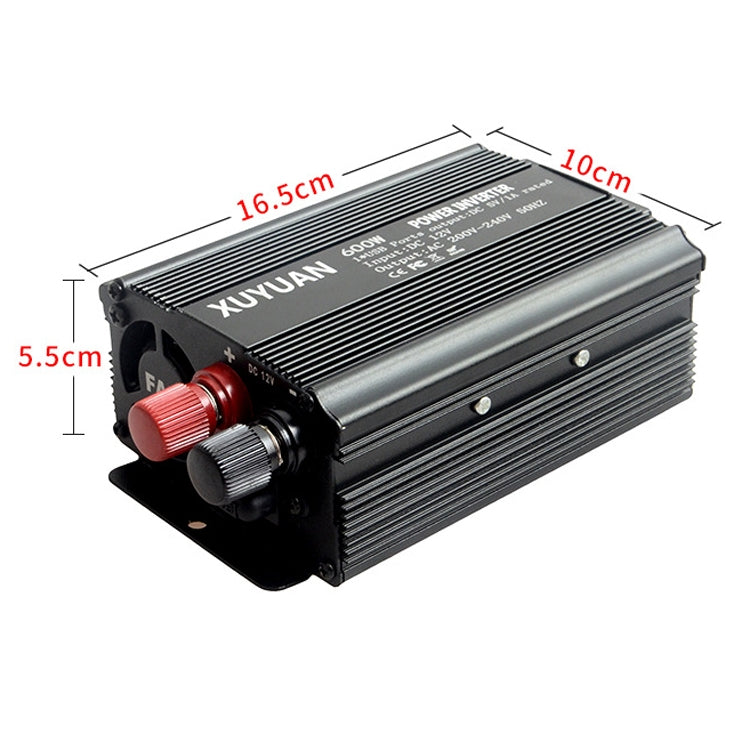 XUYUAN 600W Solar Car Home Inverter USB Charging Converter, EU Plug