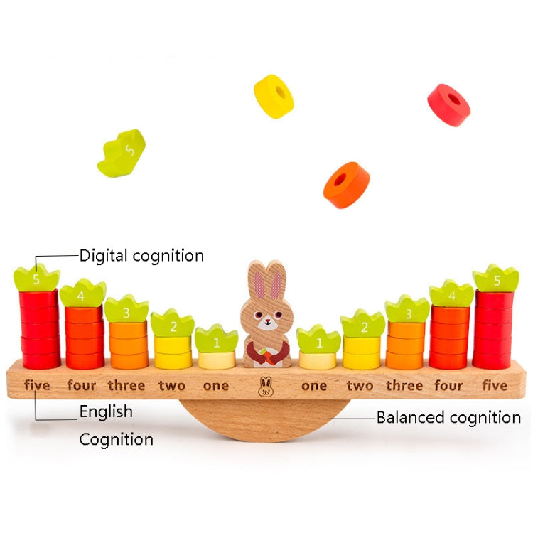 Children Early Education Puzzle Rabbit Balanced Toy Math Addition Subtraction Enlightenment Toy Reluova