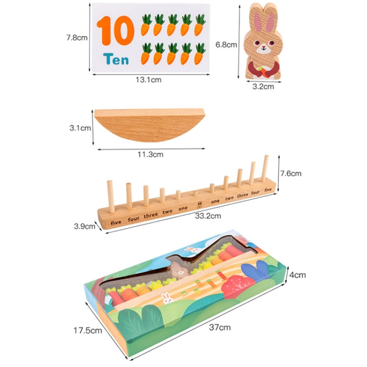 Children Early Education Puzzle Rabbit Balanced Toy Math Addition Subtraction Enlightenment Toy