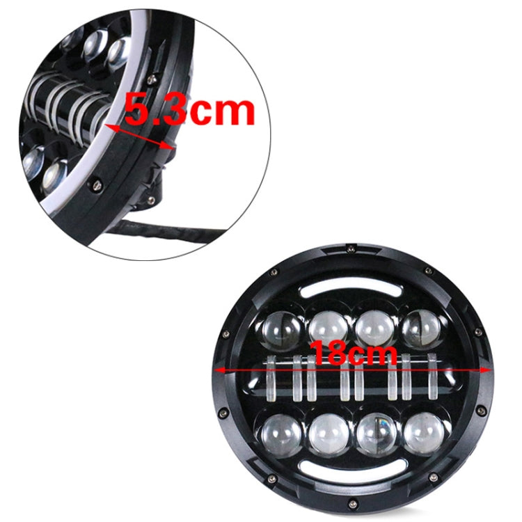 7 Inch Motorcycle Retro Modified Headlights Day Trip LED Far Near Beam Lights  For Wrangler / Harley ÎҵÄÉ̵ê