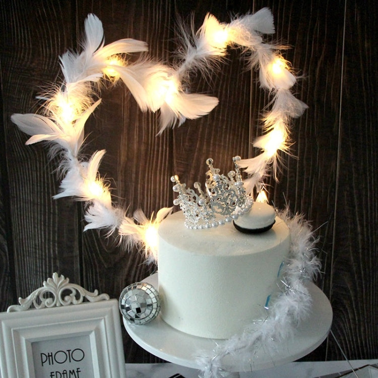 Variety Of Feather Cake Dessert Decoration White My Store