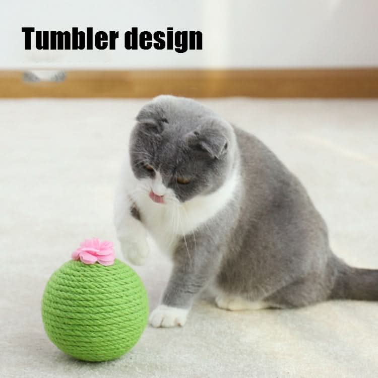 Sisal Cat Catching Ball Tumbler With Catnip Toy - Reluova