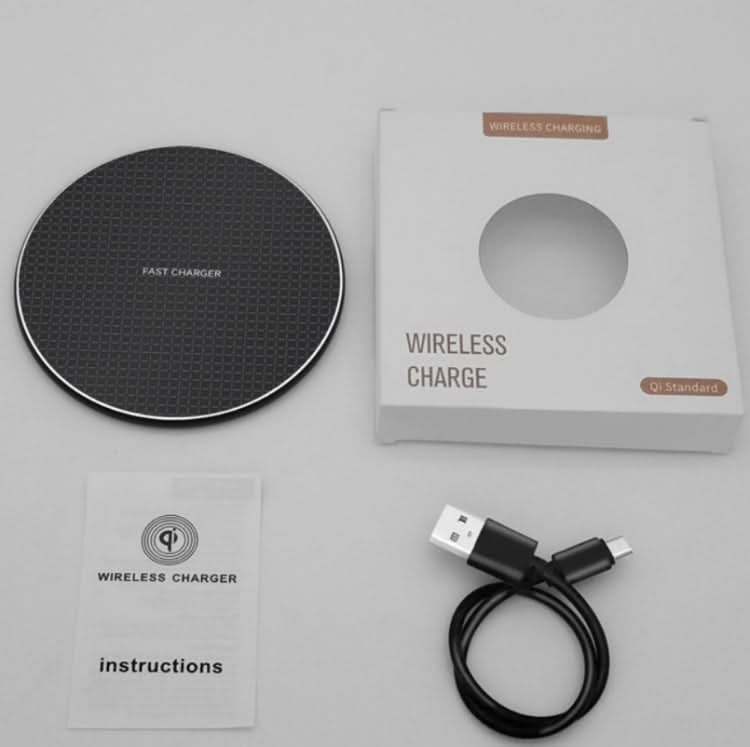 K8 10W Universal Aluminum Alloy Mobile Phone Wireless Charger