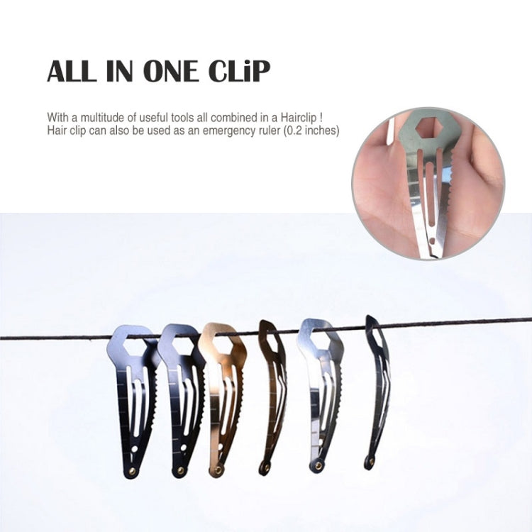 2 PCS 8 in 1 Multifunctional Hair Clip Outdoor Self-Defense First Aid Tool-Reluova