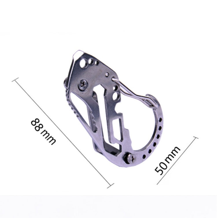 Outdoor Multi-Function Key Clip Stainless Steel Carabiner Reluova