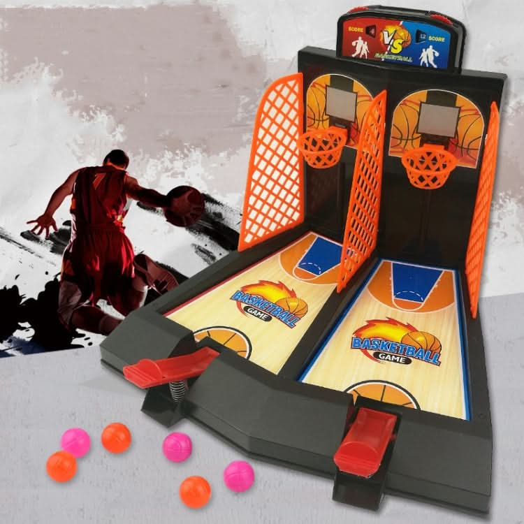 2 PCS Double Battle Basketball Toys Children Finger Catapult Basketball Court Desktop Shooting Parent-Child Game-Reluova