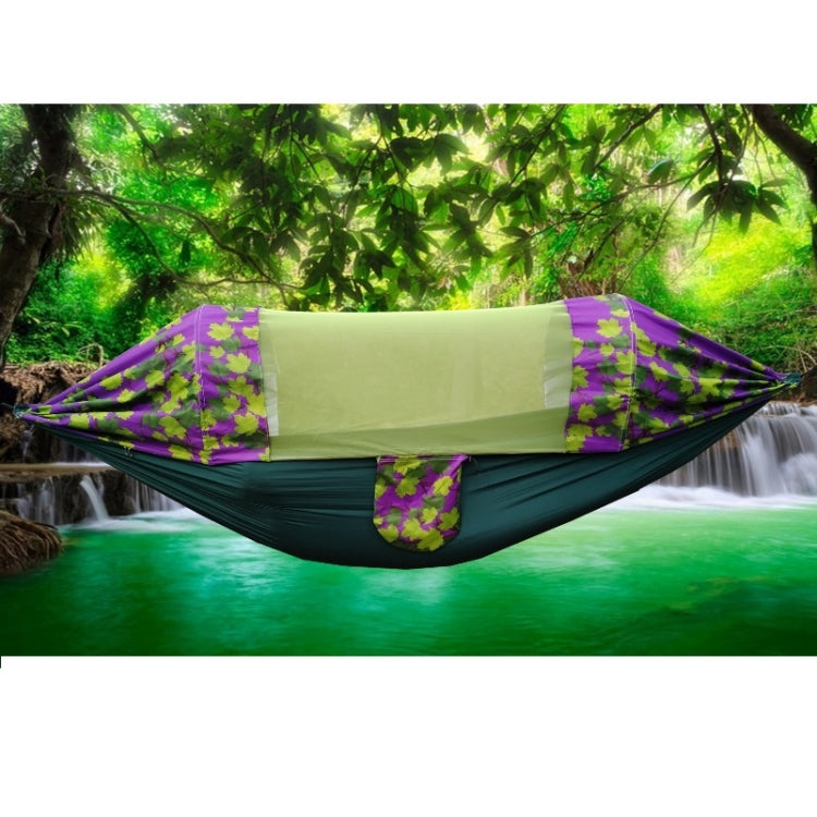 Outdoor Camping Mosquito-Proof Shade Hammock Parachute Cloth Printed Mosquito Net Hammock, Size: 275X145cm Reluova