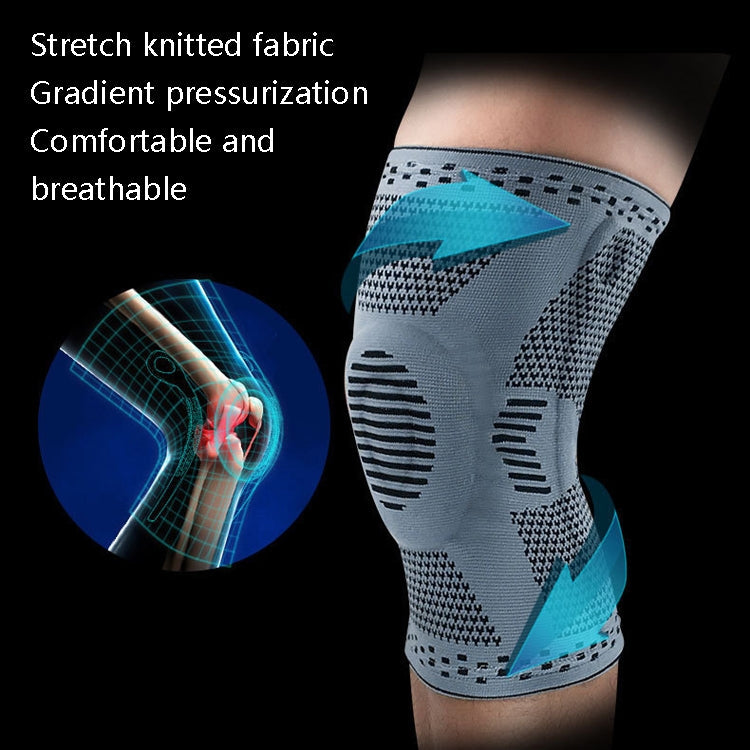 Sports Knee Pads Anti-Collision Support Compression Keep Warm Leg Sleeve Knitting Basketball Running Cycling Protective Gear