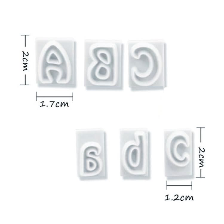 64 in 1 Plastic English Alphabet Symbol Cake Biscuit Mold Set-Reluova