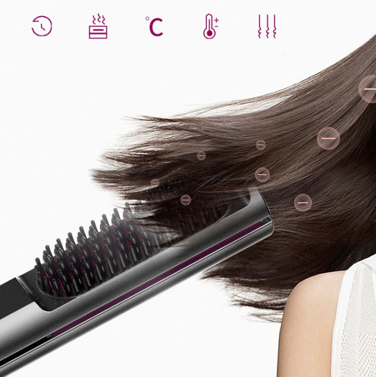 10-speed Adjustable Multifunctional Hair Straightening Curler Wet And Dry Electric Splint Straightening Comb