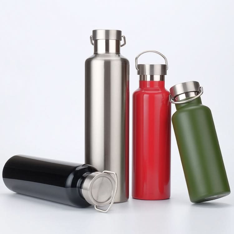 304 Vacuum Stainless Steel Vacuum Flask Double-Layer Large-Capacity Outdoor Water Bottle Mountaineering Sports Bottle-Reluova