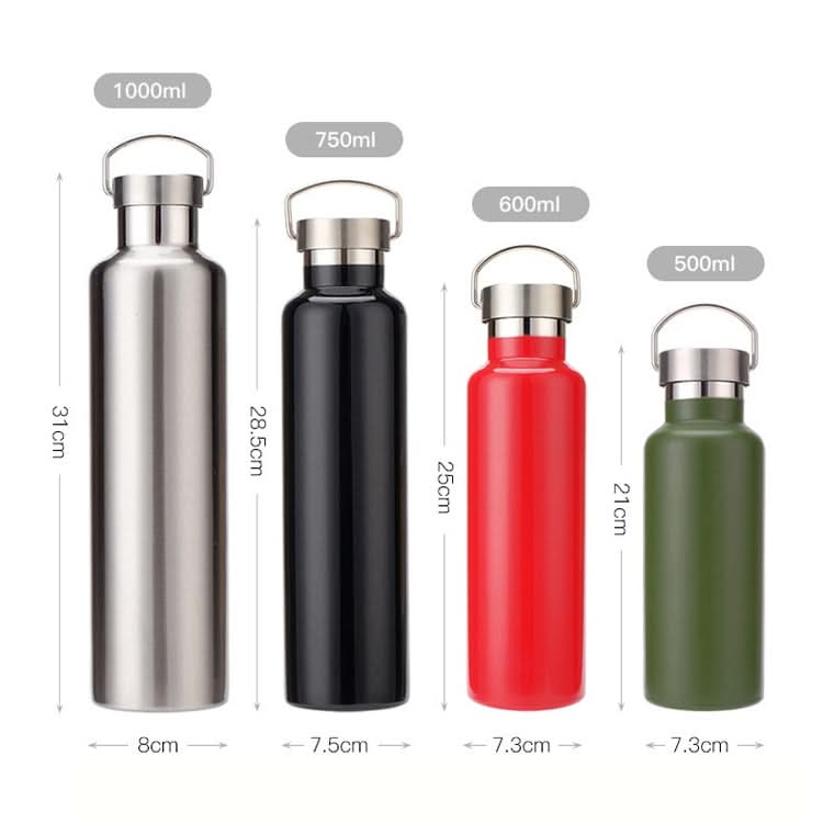 304 Vacuum Stainless Steel Vacuum Flask Double-Layer Large-Capacity Outdoor Water Bottle Mountaineering Sports Bottle-Reluova