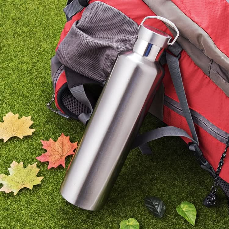 304 Vacuum Stainless Steel Vacuum Flask Double-Layer Large-Capacity Outdoor Water Bottle Mountaineering Sports Bottle-Reluova