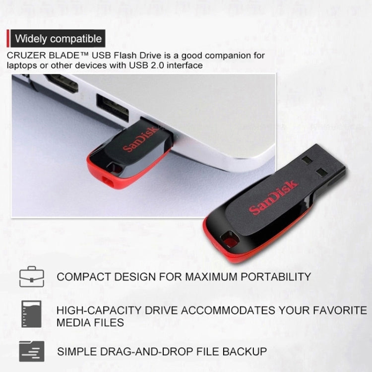 SanDisk CZ50 Mini Office USB 2.0 Flash Drive U Disk My Store