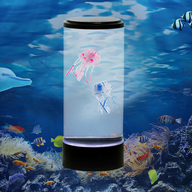 Desktop Simulation Cylindrical Jellyfish Light LED Colorful Atmosphere Night Light My Store