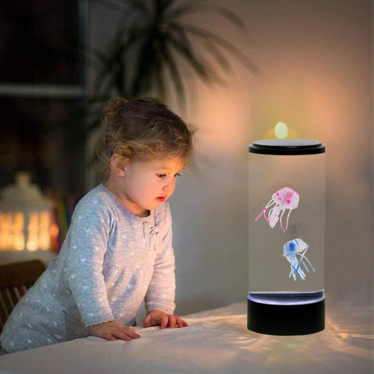 Desktop Simulation Cylindrical Jellyfish Light LED Colorful Atmosphere Night Light My Store