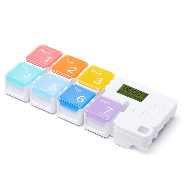 TF-248 7-Cell Smart Timing Reminder Plastic Pill Box Pill Storage Box