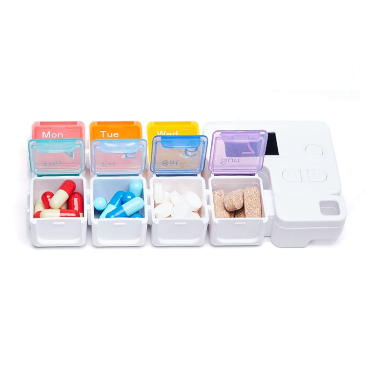 TF-248 7-Cell Smart Timing Reminder Plastic Pill Box Pill Storage Box Reluova