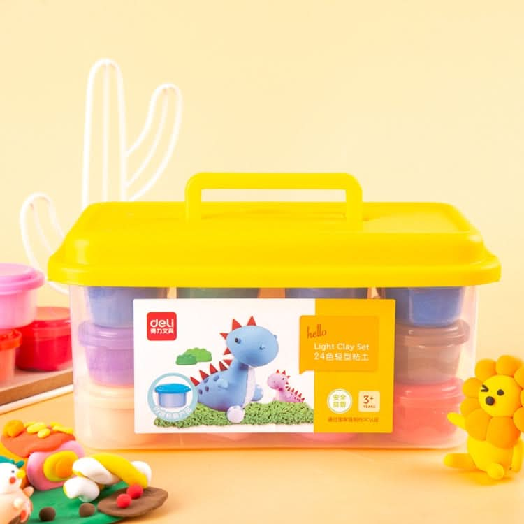 Deli Super Light Clay Tool Set Children Toy Mud Light Clay Reluova