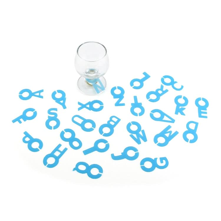 Silicone Wine Glass Letter Mark Pendant - Reluova