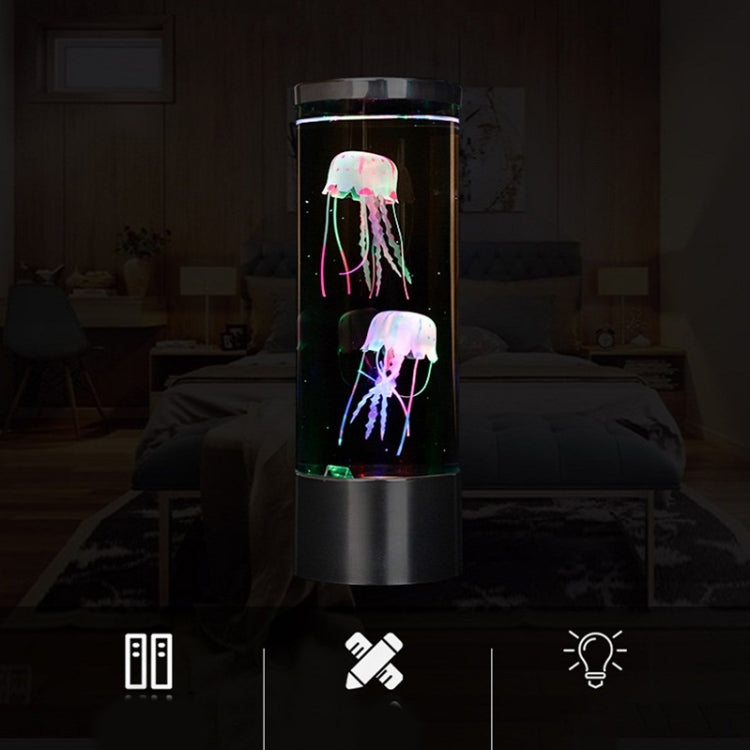 Cylindrical LED Simulation Jellyfish Light USB Powered Colorful Jellyfish Atmosphere Light My Store