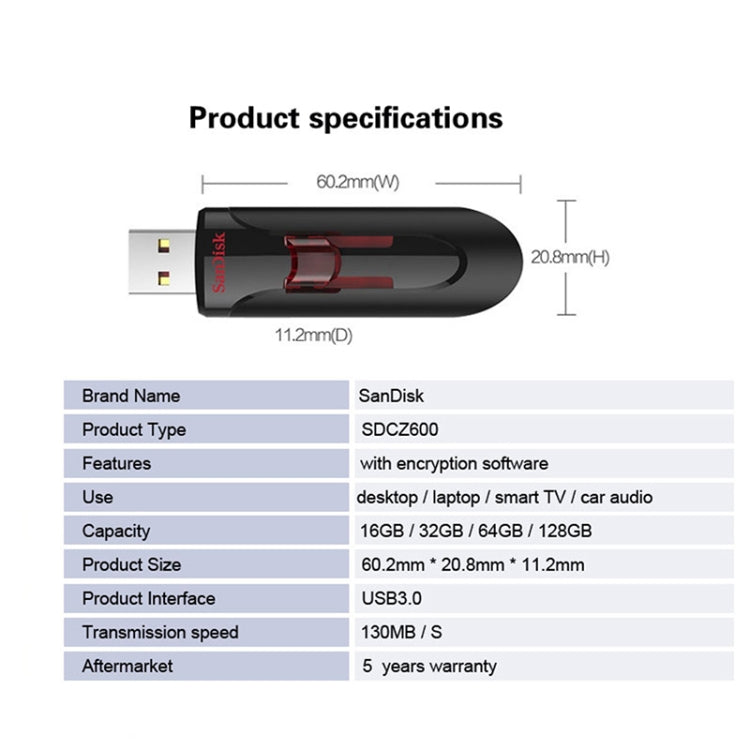 SanDisk CZ600 USB 3.0 High Speed U Disk My Store