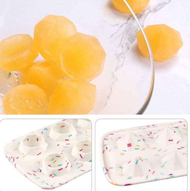 2 PCS Creative Silicone Ice Tray Mold 8 Continuous Mould Home-Made DIY Ice Tray Box, Style:-Reluova