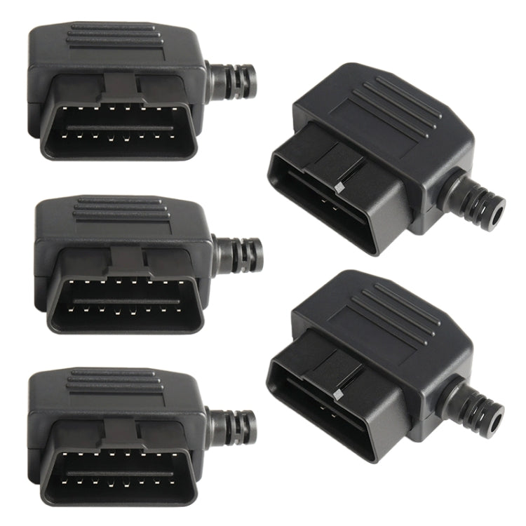 5 PCS 16PIN Car Male Connector OBD2 Connector Plug + Shell + Line Card + Screw OBD Plug J1962M ÎҵÄÉ̵ê