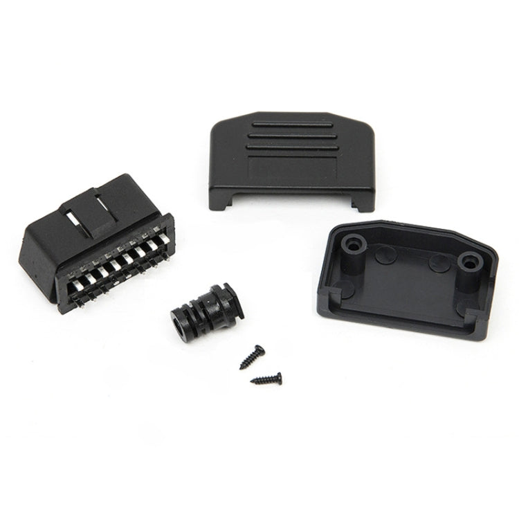 5 PCS 16PIN Car Male Connector OBD2 Connector Plug + Shell + Line Card + Screw OBD Plug J1962M