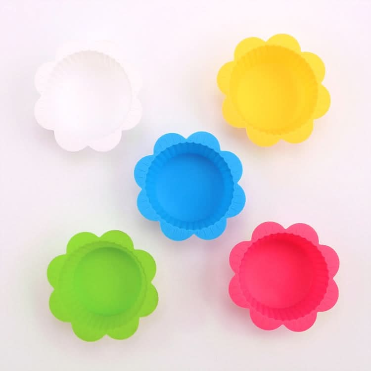 20 PCS DIY Baking Mold Macaron Lace Shape Silicone Cake Cup Pudding Egg Tart Muffin Cup Mold,Random Color Delivery-Reluova