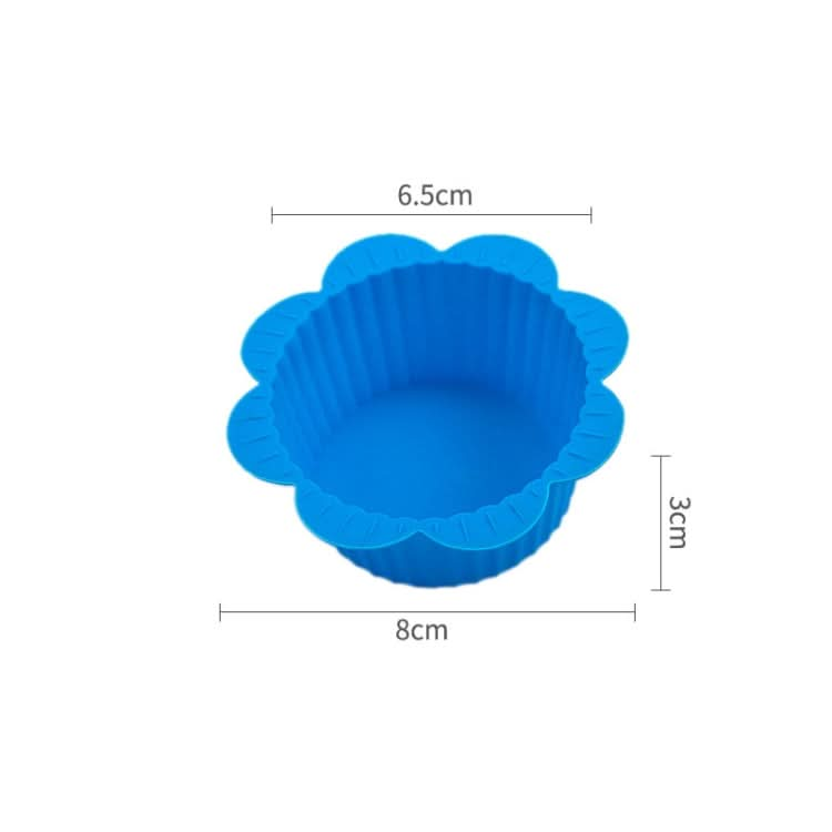 20 PCS DIY Baking Mold Macaron Lace Shape Silicone Cake Cup Pudding Egg Tart Muffin Cup Mold,Random Color Delivery-Reluova