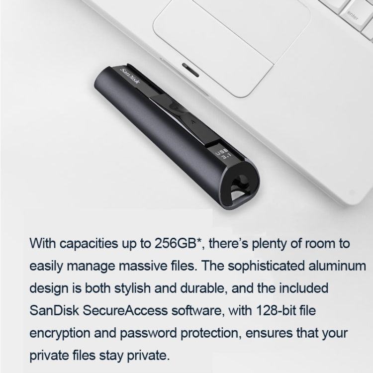 SanDisk CZ880 High Speed Metal USB 3.1 Business Encrypted Solid State Flash Drive U Disk My Store