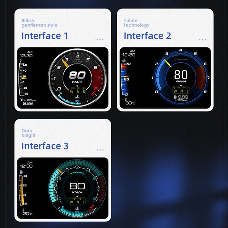 AP-7 HUD Head-Up Display OBD GPS Dual System Driving Computer Modified LCD Code Table