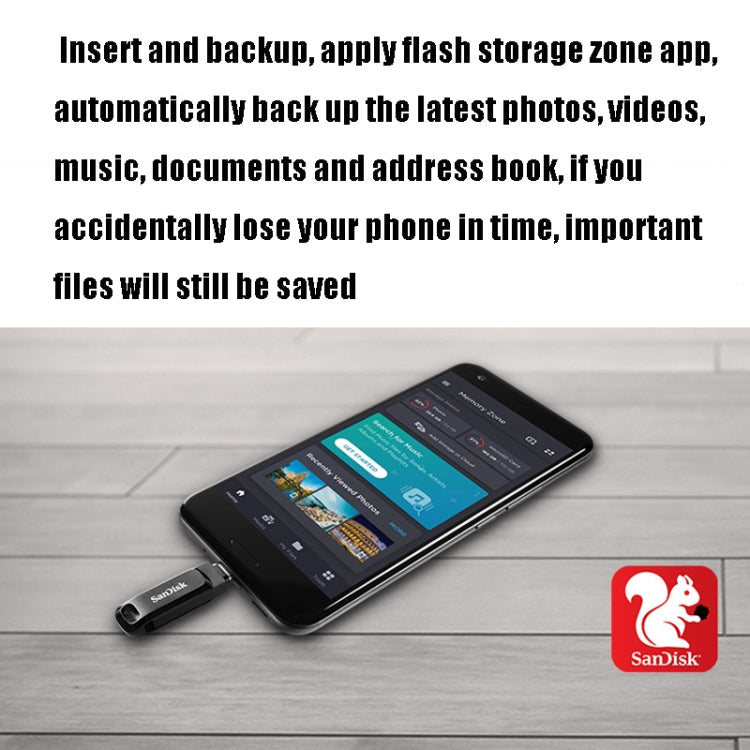 SanDisk Type-C + USB 3.1 Interface OTG High Speed Computer Phone U Disk