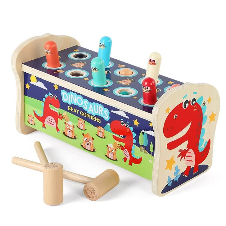 Hitting Hamster Toys Children Educational Early Education Wooden Percussion Games Toy, Style: Reluova