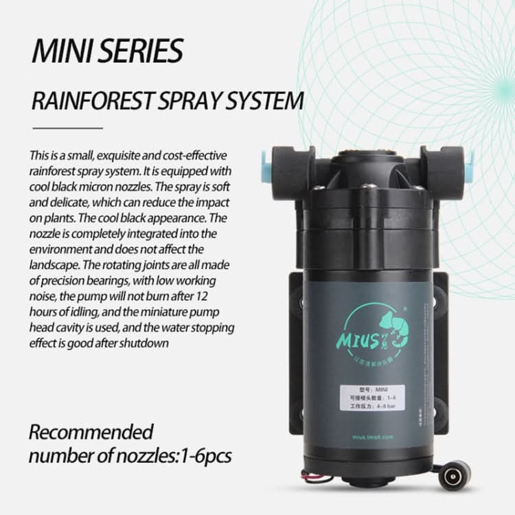 MIUS Simulated Rainfall Rainforest Ecological Mini Spray Atomization Humidification Pump, CN Plug - Reluova