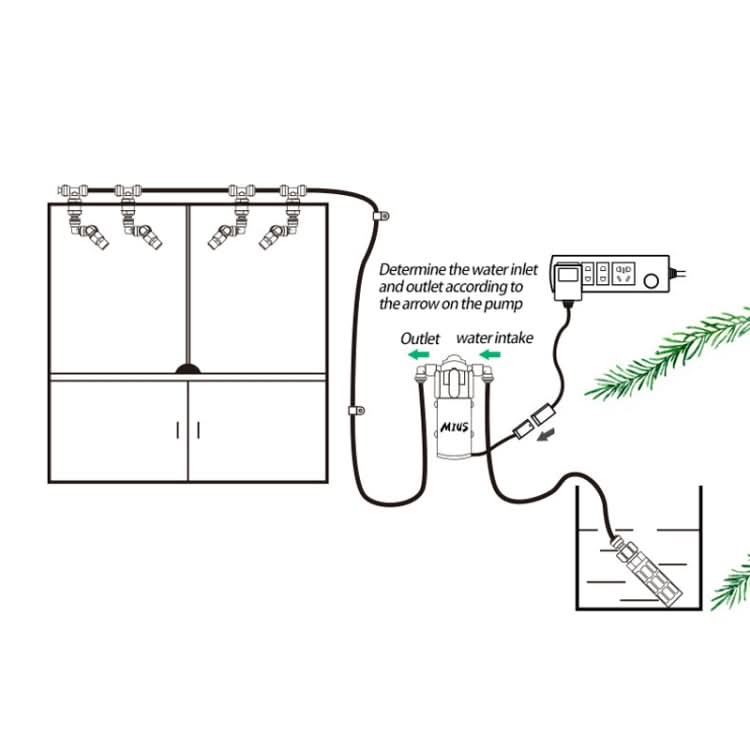 MIUS Simulated Rainfall Rainforest Ecological Mini Spray Atomization Humidification Pump, CN Plug - Reluova