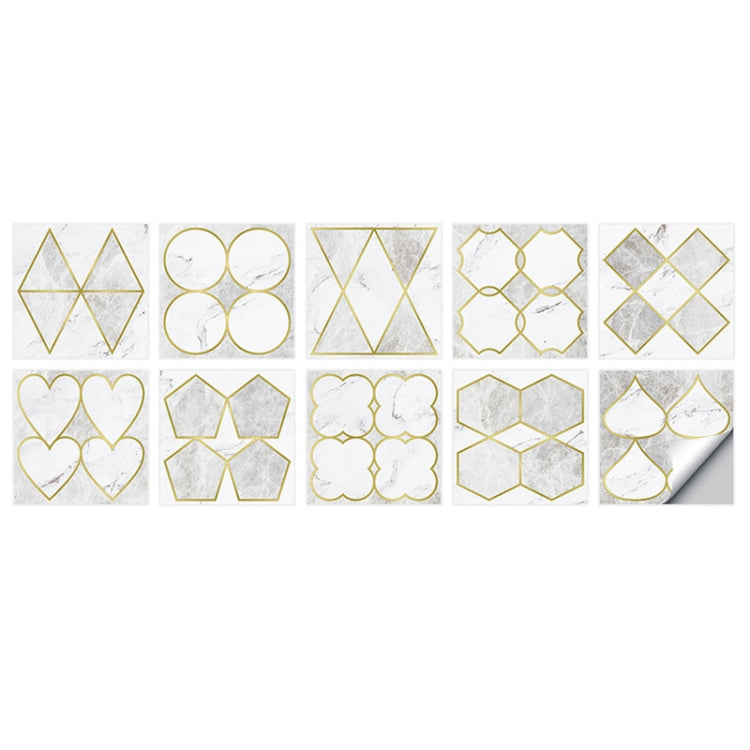 Geometric Pattern Staircase Wall Tile Sticker Kitchen Stove Water And Oil Proof Stickers My Store