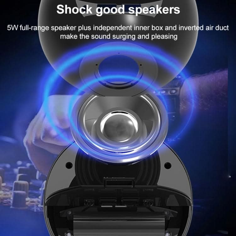 X10 Multifunctional Bluetooth Speaker LED Night Light Alarm Clock Bluetooth Speaker, Support TF Card & AUX & FM Radio