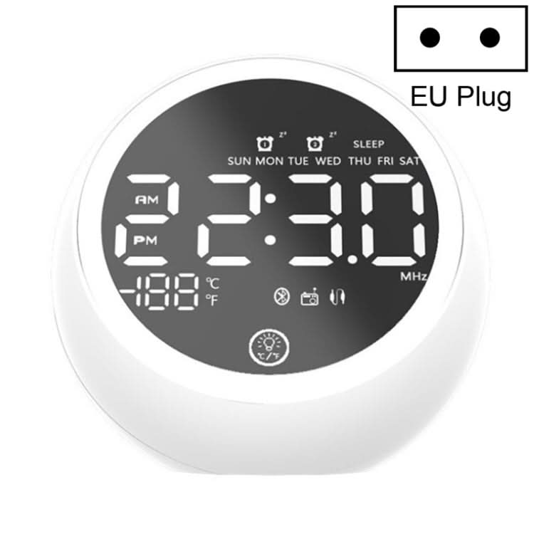 X10 Multifunctional Bluetooth Speaker LED Night Light Alarm Clock Bluetooth Speaker, Support TF Card & AUX & FM Radio